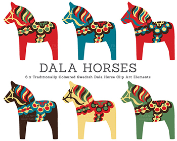Traditional Dala Horses