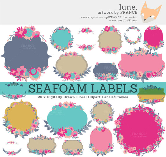 Seafoam Labels