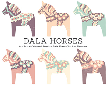 Cute Dala Horses